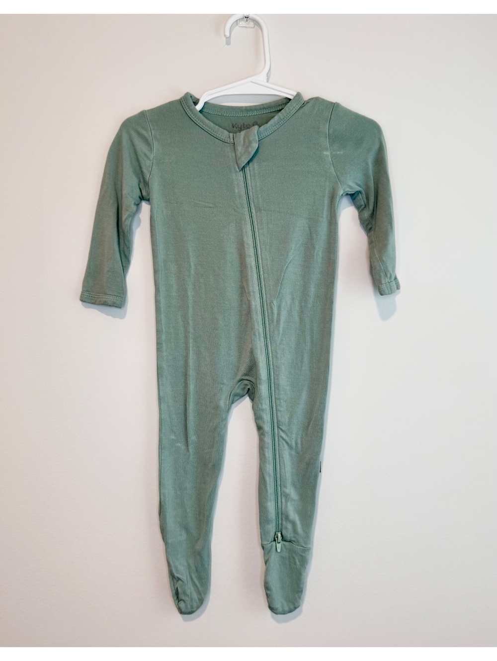 Kyte Baby 3-6 Months Sage Green Footed Sleeper
